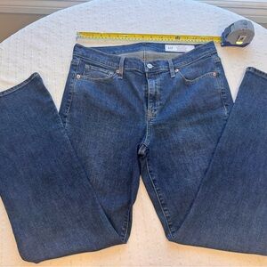 GAP Women's Straight-Leg Jeans in Dark Blue Denim